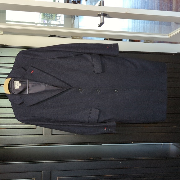 Uniqlo x ines de la fressange wool overcoat L navy - Picture 1 of 12
